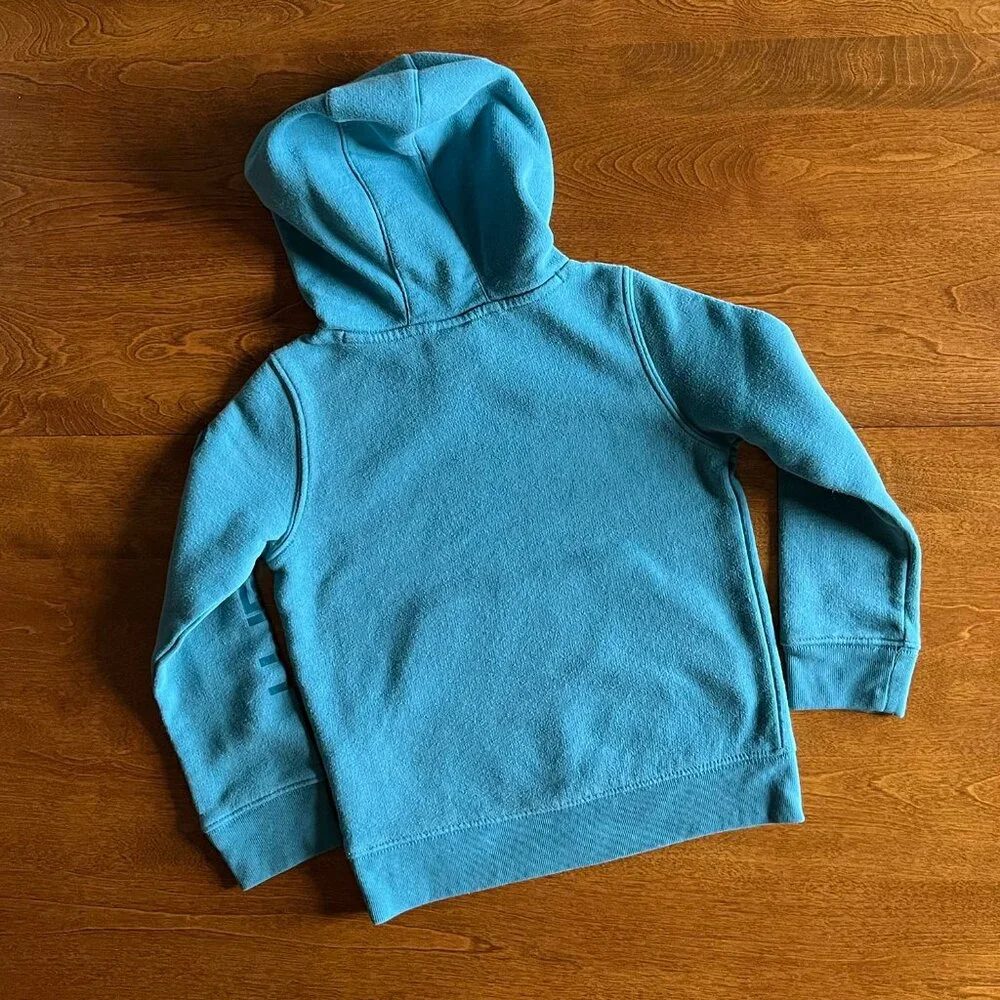 Carhartt teal blue logo hoodie 5